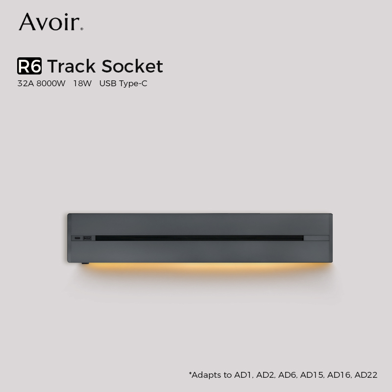 Home Improvement Outlet - Avoir Rail Socket met snel opladen