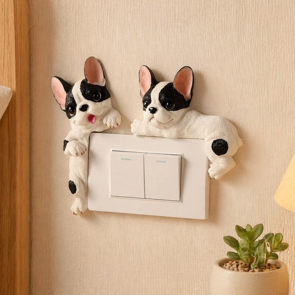 Electrical Outlet Cover - 3D Franse Bulldog Hars Lichtschakelaar Cover