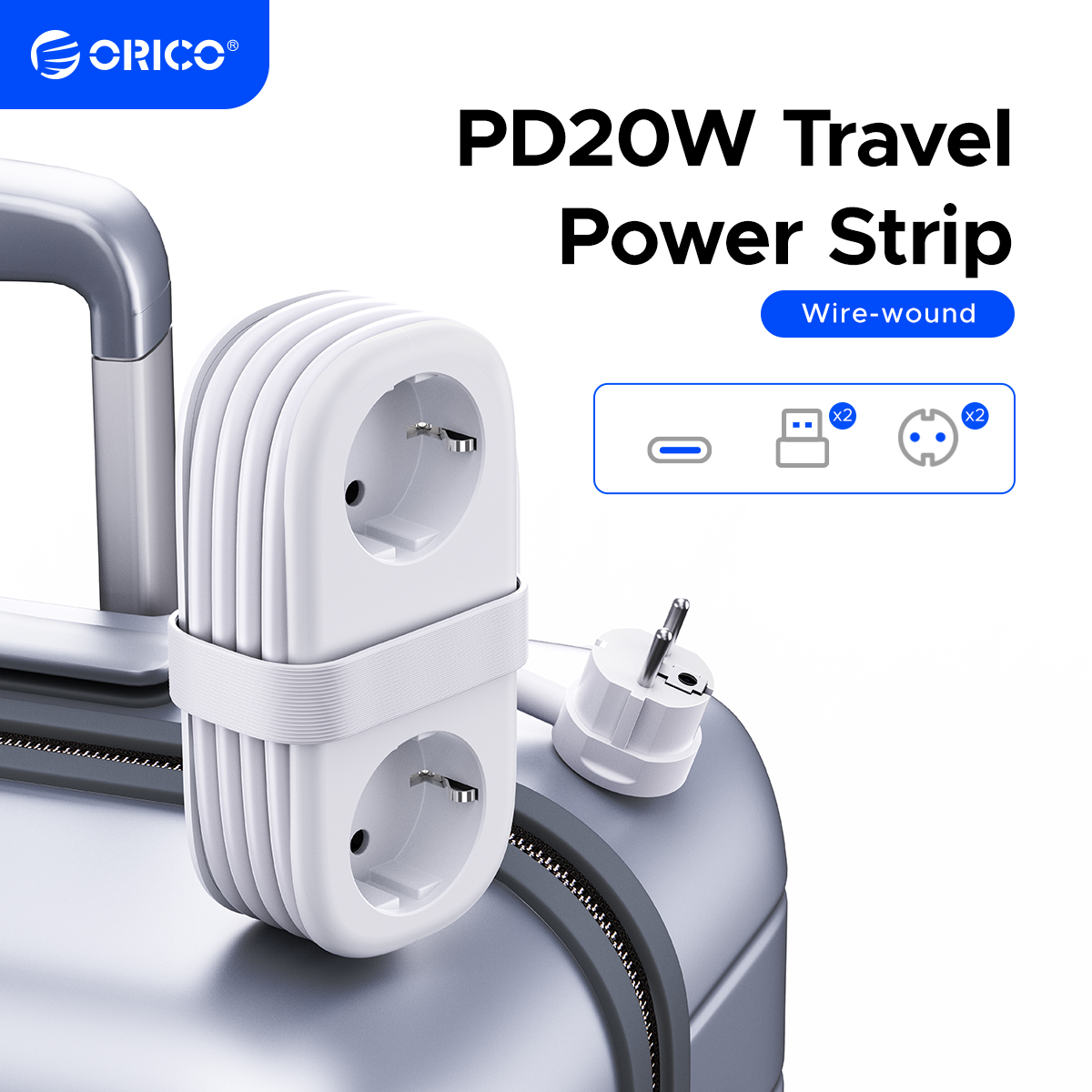 Home Improvement Outlet - ORICO 20W EU-stekker elektrische stekkerdoos met