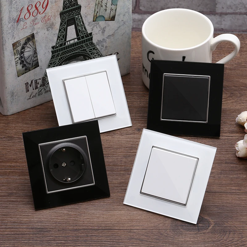 Zwart Glas Wallpad Stopcontact - Home Improvement Outlet recensie en prijs