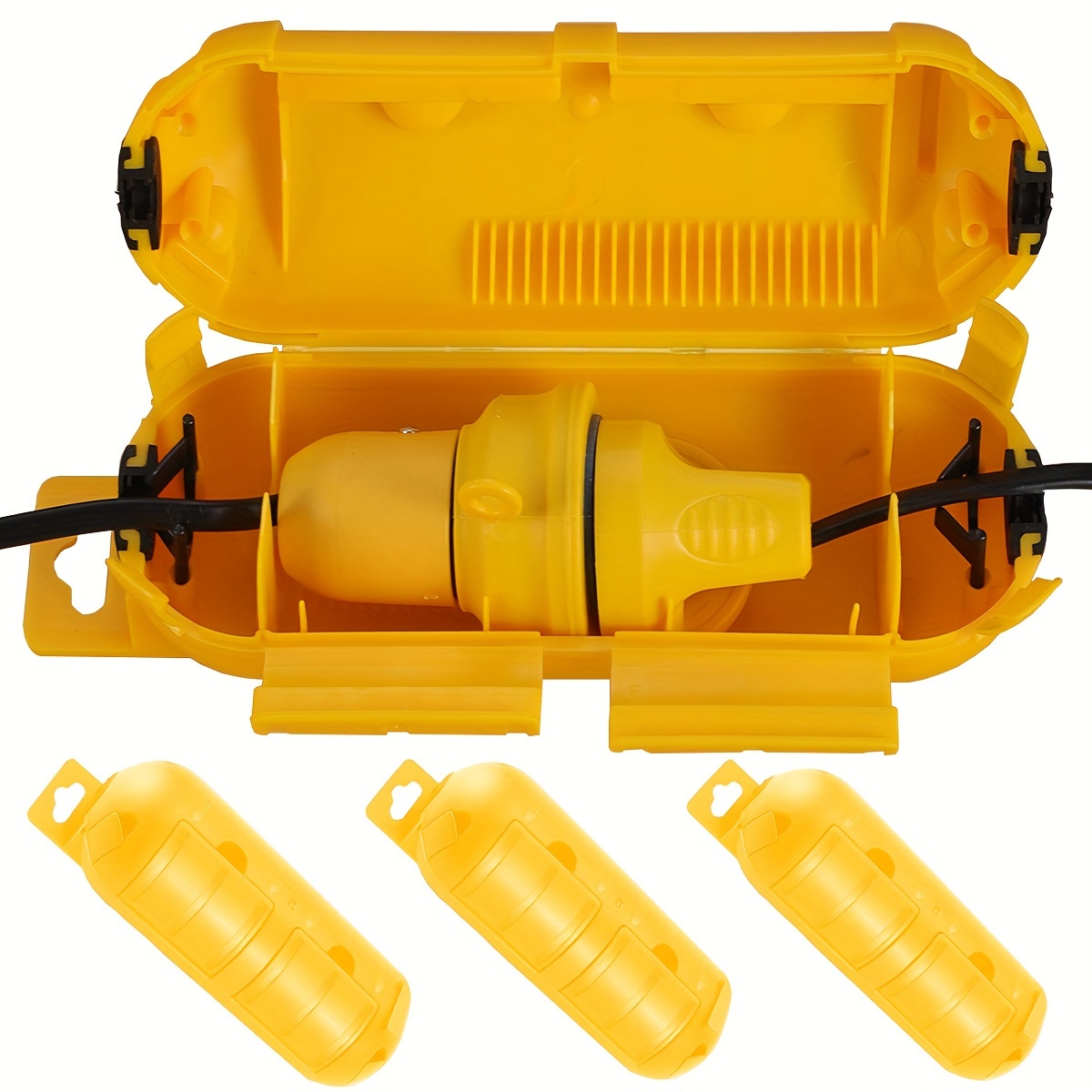 Verlengsnoer met gele veilighe - Electrical Outlet Cover recensie en prijs