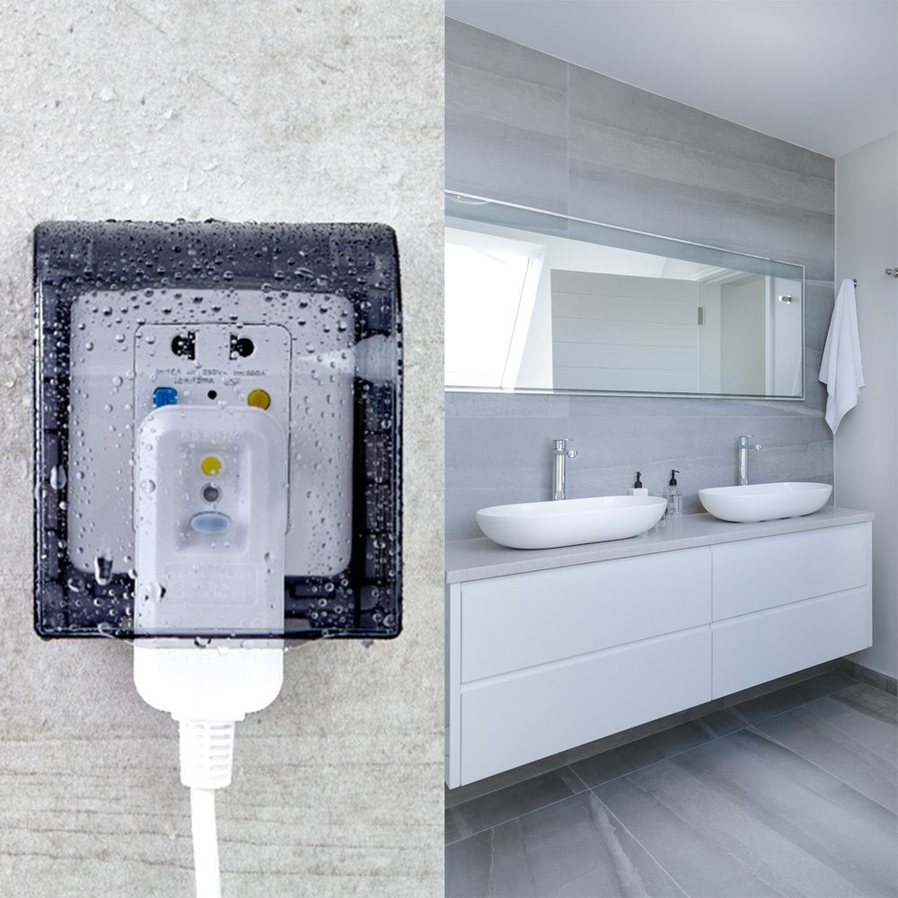 Zelfklevende stroomaansluiting - Electrical Outlet Cover recensie en prijs