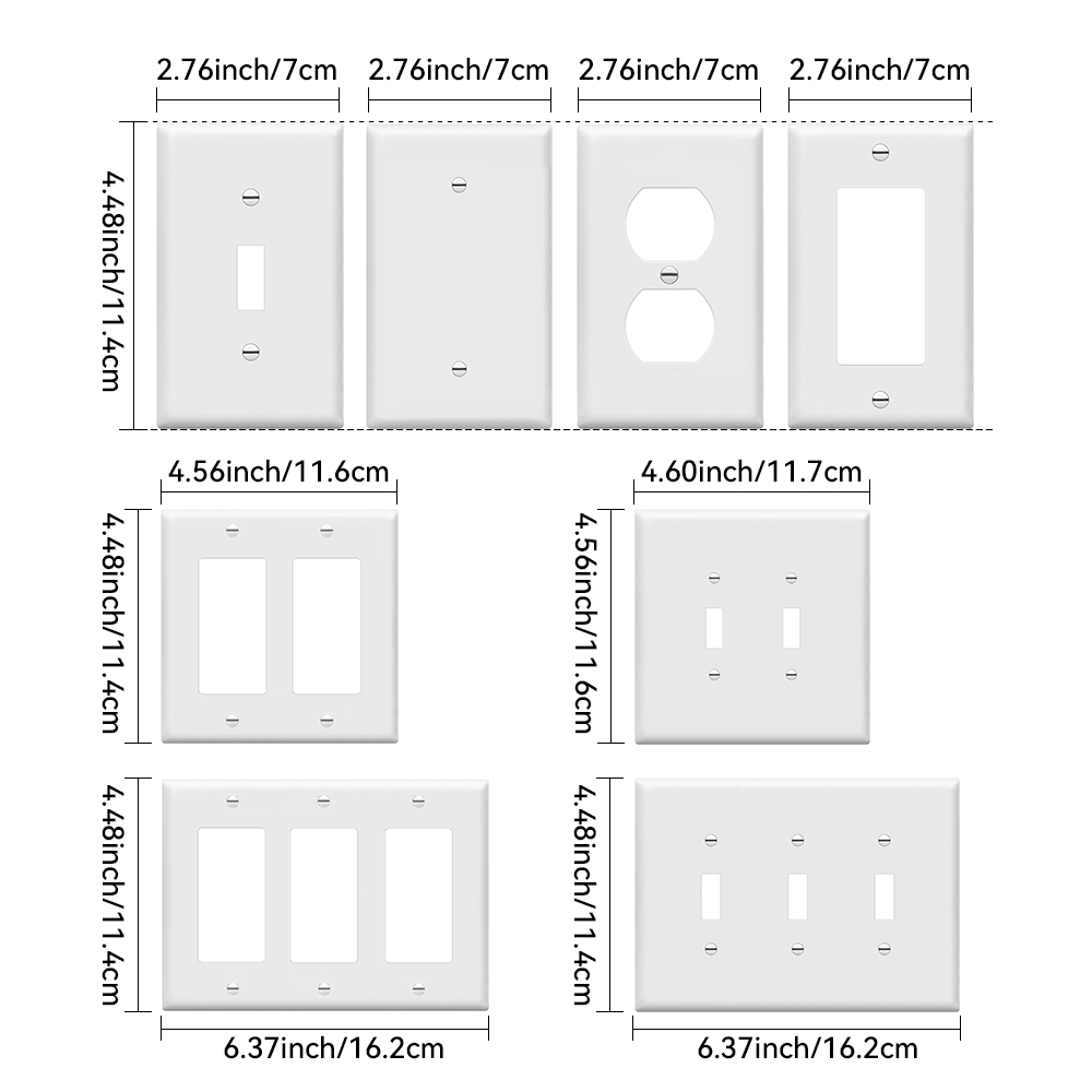 10 stuks wandpaneel lichtschak - Electrical Outlet Cover recensie en prijs
