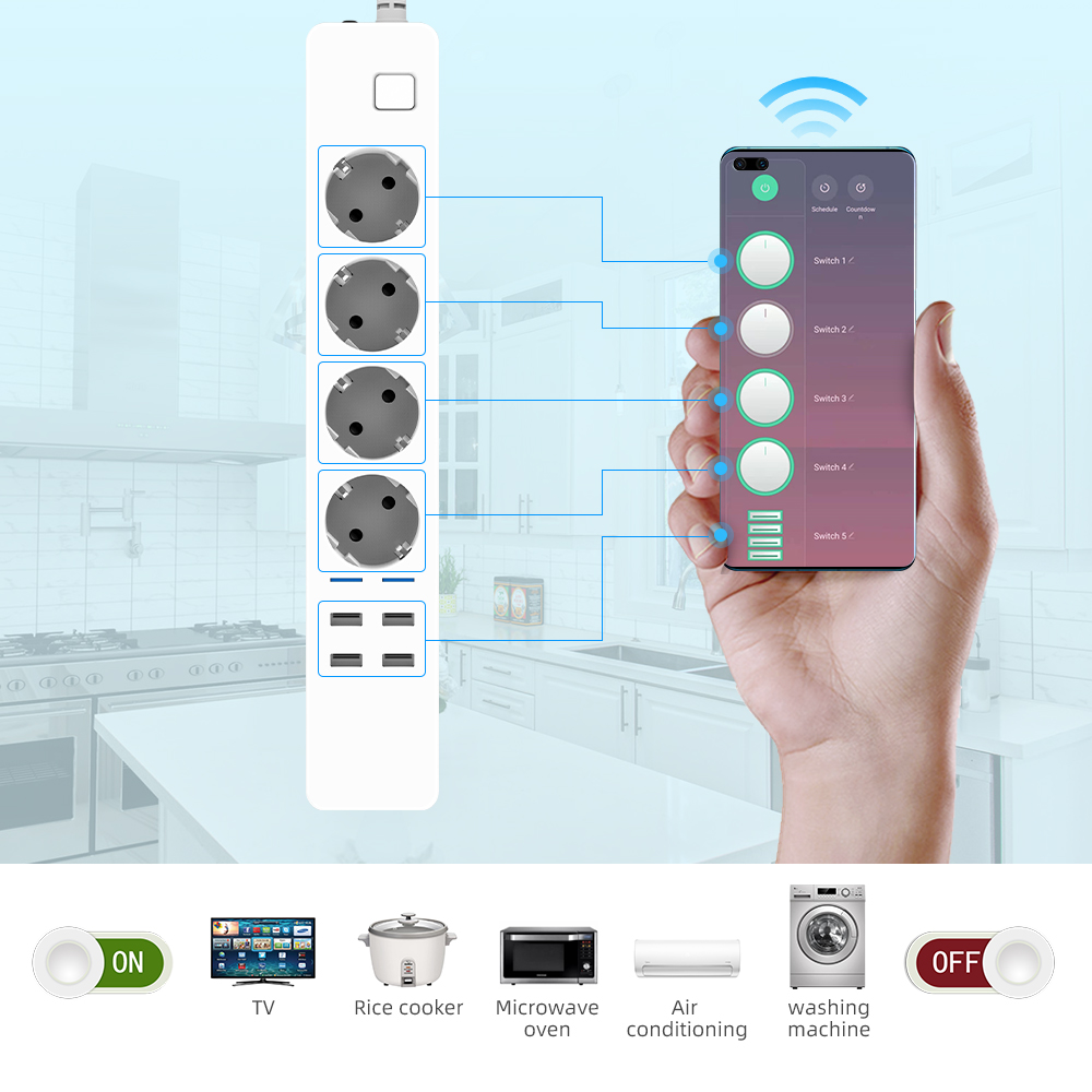 Slimme stekkerdoos Wifi 4 EU-s - Home Improvement Outlet recensie en prijs